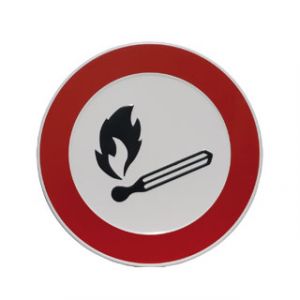 GA013 open vuur verboden, 24cm rond