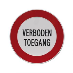 GA016 verboden toegang 30cm rond