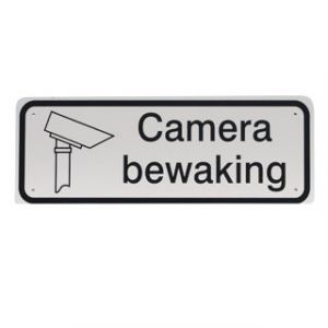 GA045 camera bewaking 40x15cm