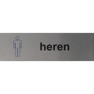 RP01 aluminium RVS look Pictogram HEREN