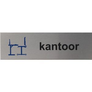 RP10 aluminium RVS look Pictogram KANTOOR