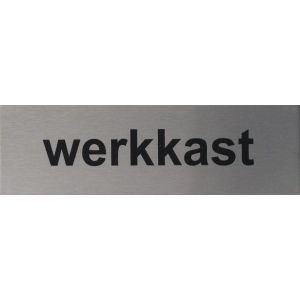 RP18 aluminium RVS look Pictogram WERKKAST