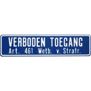 GA039 Verboden toegang 50x12cm