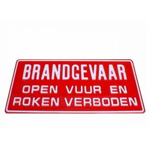 GA035 Brandgevaar 47,5x23,5cm