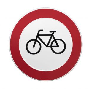 GA 021 verbod fiets 24cm rond