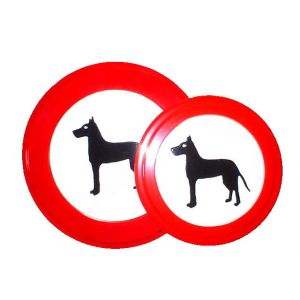 GA049 verbod hond 24cm rond