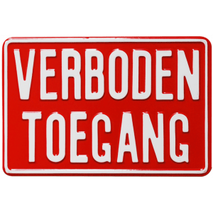 GA036 verboden toegang