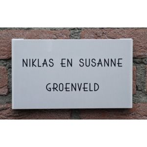 aluminium gebogen naambord