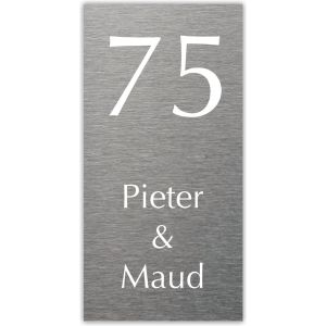 Aluminium naamborden BG-28 10x20cm