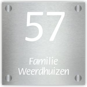 Aluminium naamborden BG-31 12x12cm