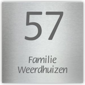 Aluminium naamborden BG-33 20x20cm