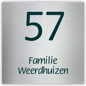 Aluminium naamborden BG-35 30x30cm