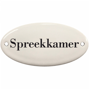 EM258 deurbordje slaapkamer ovaal