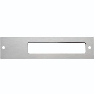 GM-250 Naamplaathouder enkel 13x3cm zilver mat aluminium