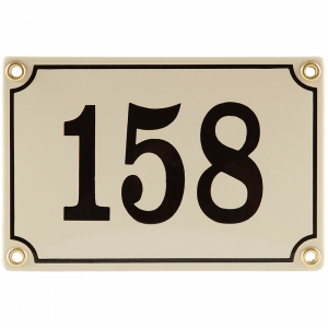 EM018 Huisnummer met kader 15x10cm