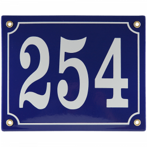 EM024 Huisnummer met kader 19x16cm