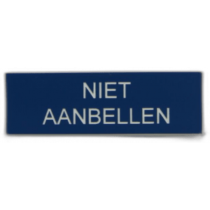 Kunststof naamplaatjes 12x2cm