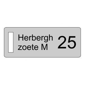 LABEL-1 6x2 cm 3 verschillende afmetingen