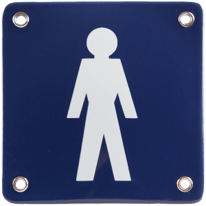 emaille pictogram blauw dames