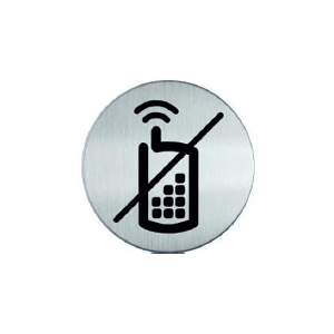 RP59 RVS Pictogram TELEFOON VERBODEN