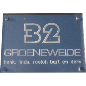Acrylaat naamborden BG-4121  25x17cm