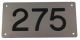 Huisnummerbord RVS 12x12